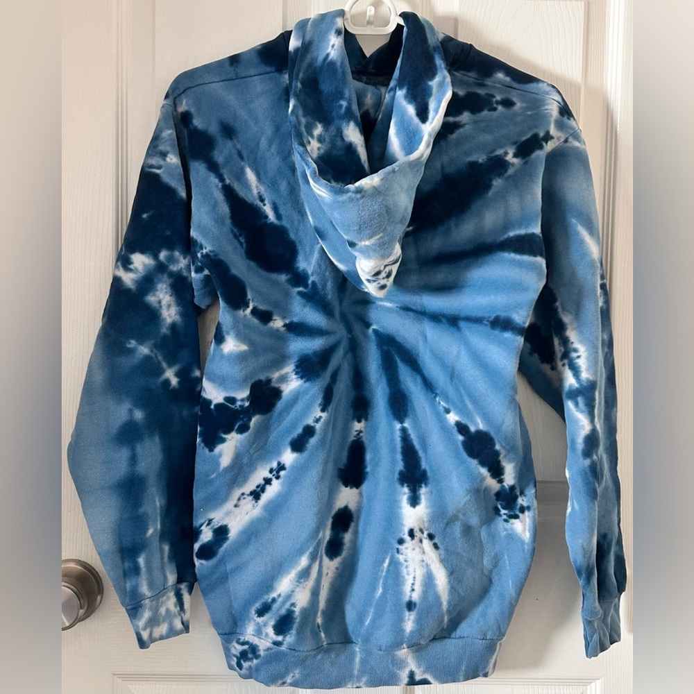 Boys Blue Tie-Dye Hoodie - Picture 3 of 3